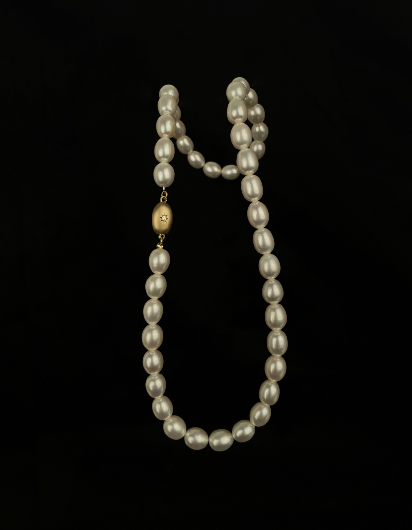[한정수량] 7.5mm Oval Pearl Necklace